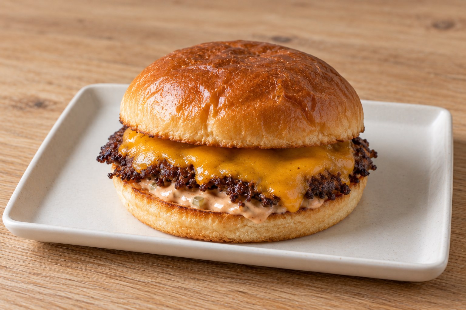 Smash cheeseburger